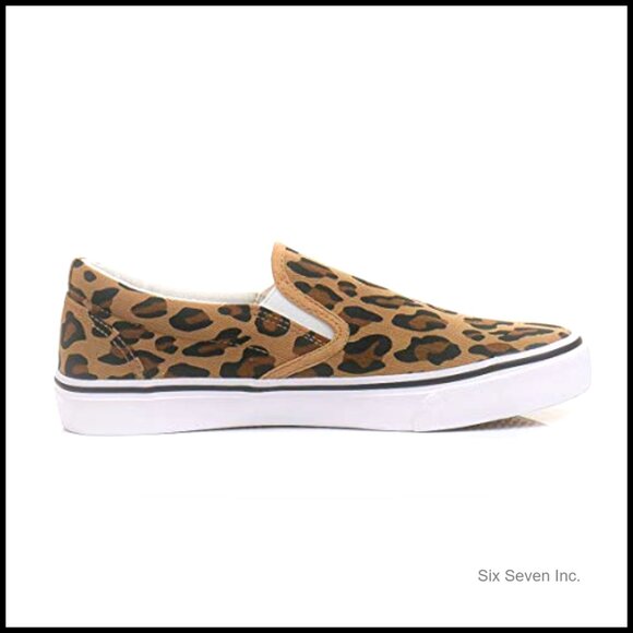 Classic Slip On Sneakers Canvas Low Top Comfortable Memory Cushion Casual - Picture 4 of 7